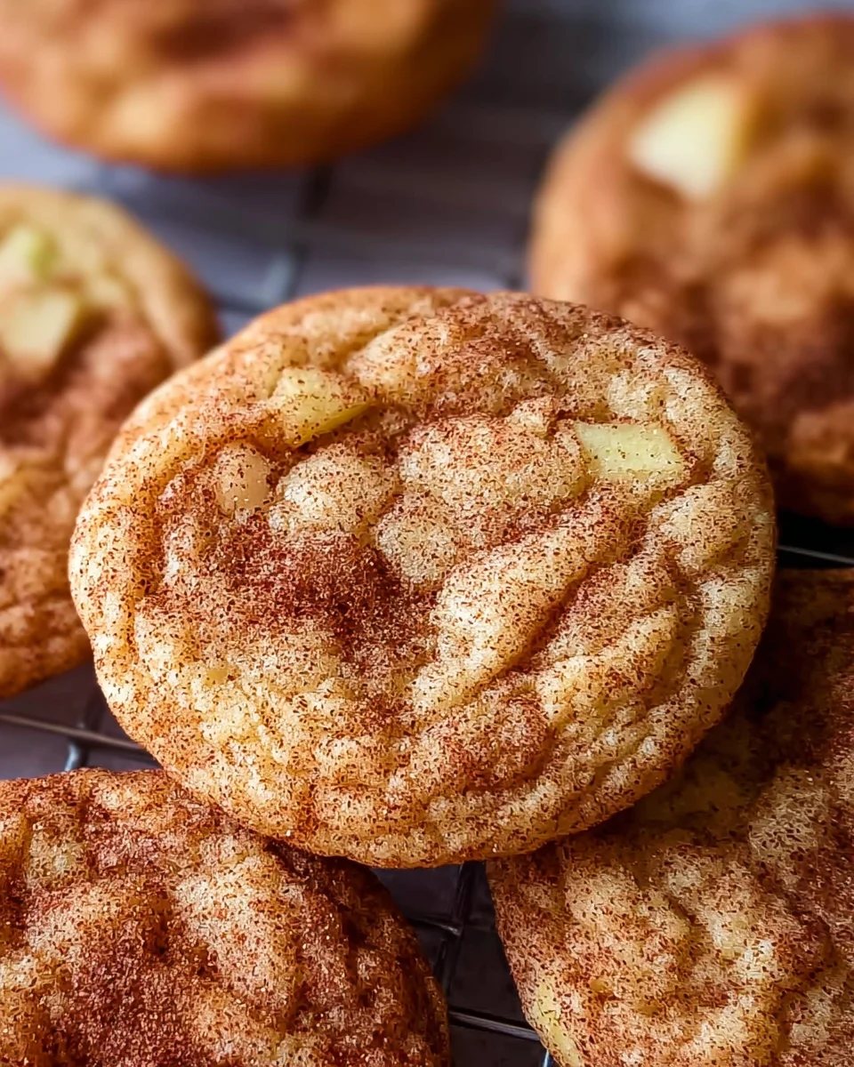 Gewürzte Apfel-Zimt Snickerdoodle Cookies: Dein Herbstgenuss!