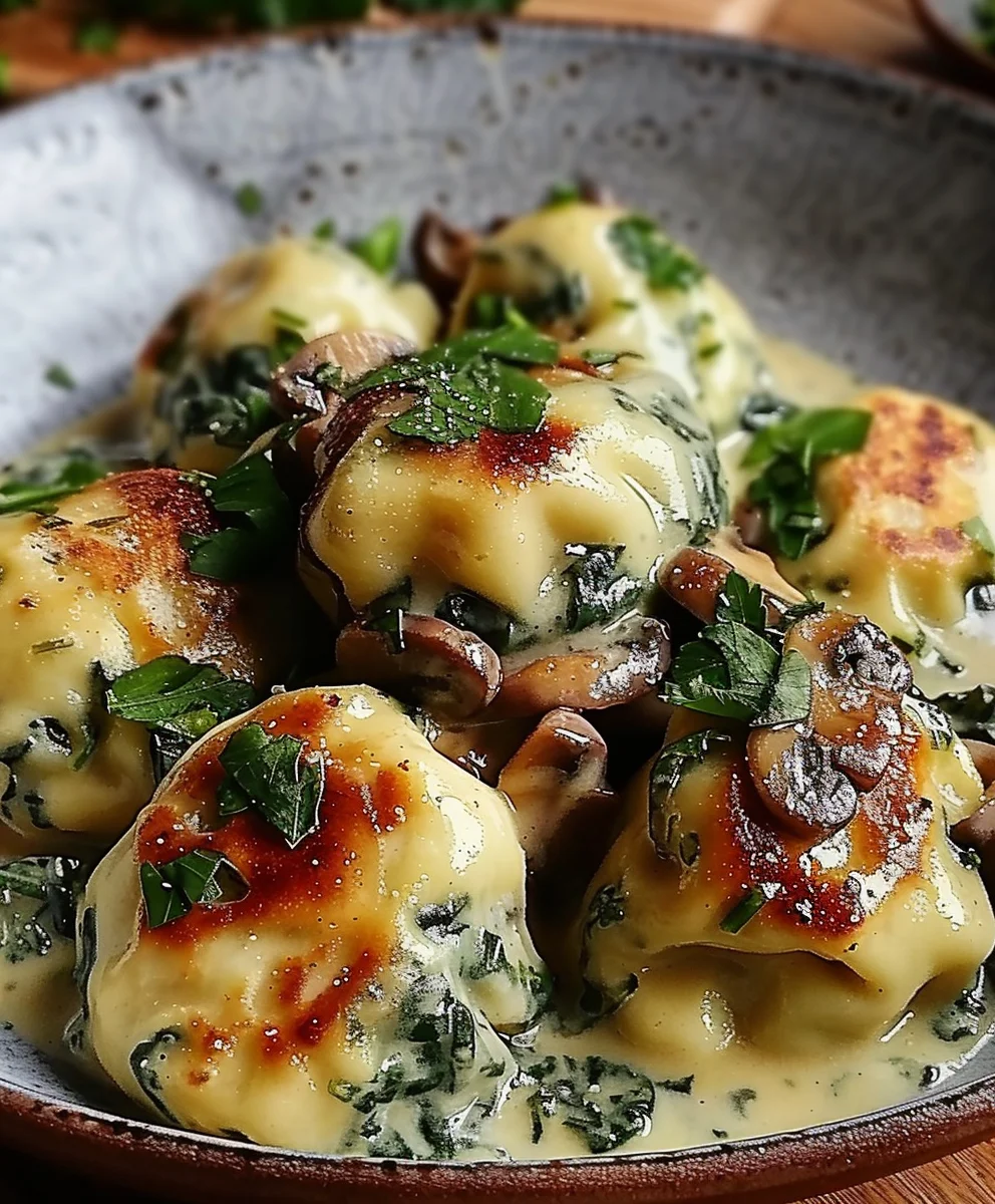 Spinatknödel mit Pilzragout: Dein essentielles Rezept!