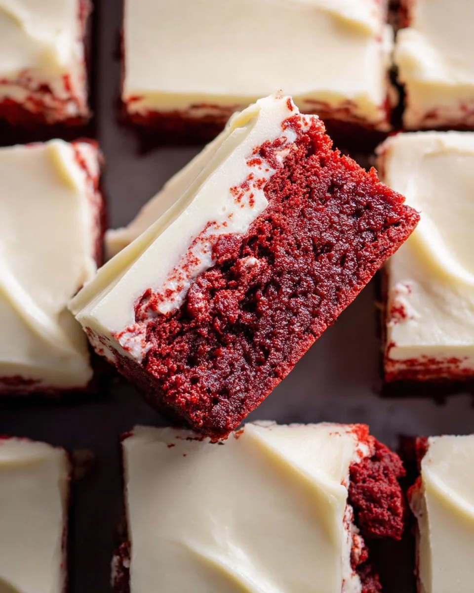 Red Velvet Brownies mit Frischkäse-Frosting – Himmlisch!