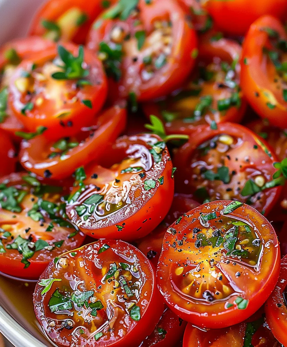 Marinierte Tomaten: Einfach, frisch & unwiderstehlich lecker!