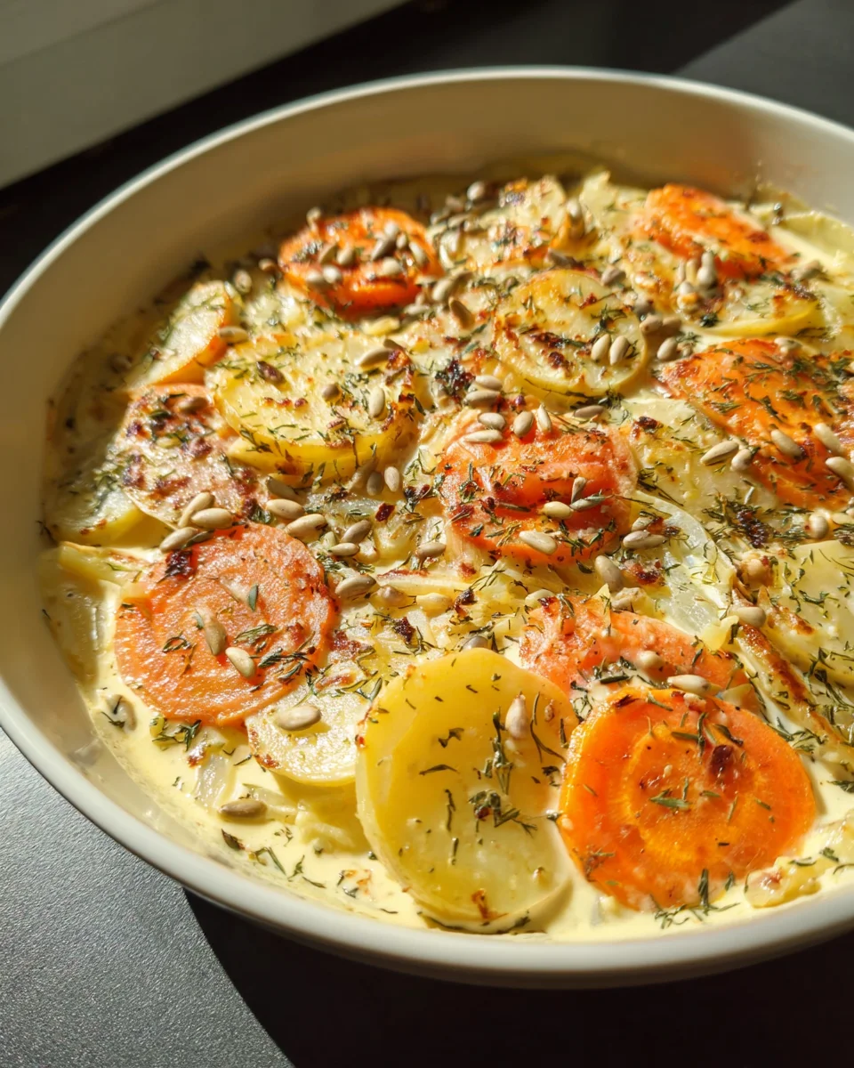 Unwiderstehlich Cremiges Kohlrabi-Möhren Ofengemüse Rezept