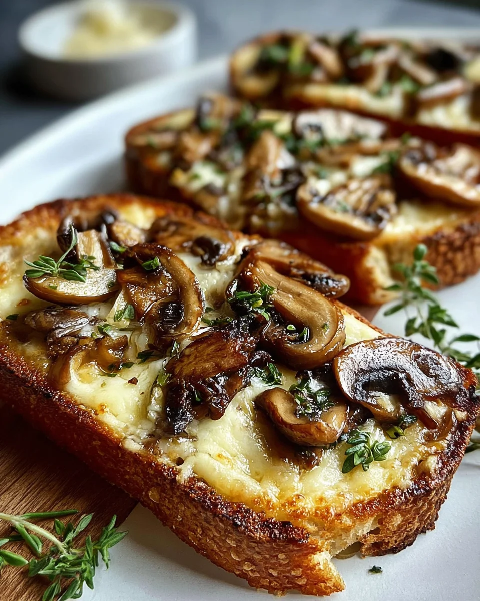 Knusprige Käse-Beef-Champignon Toasts: Dein Knoblauch-Rezept