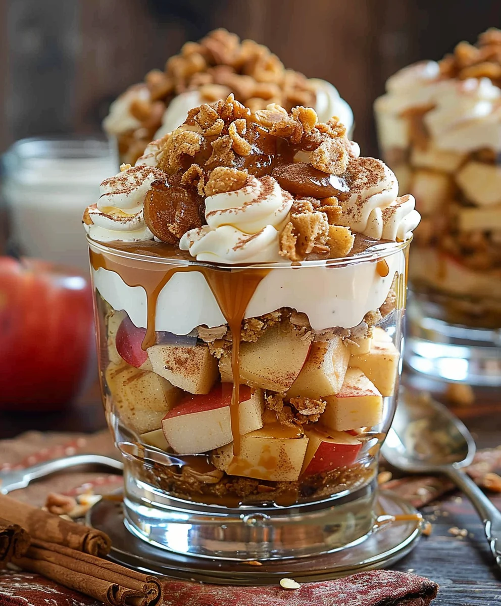 Das beste Bratapfel Karamell Trifle Rezept für besondere Momente