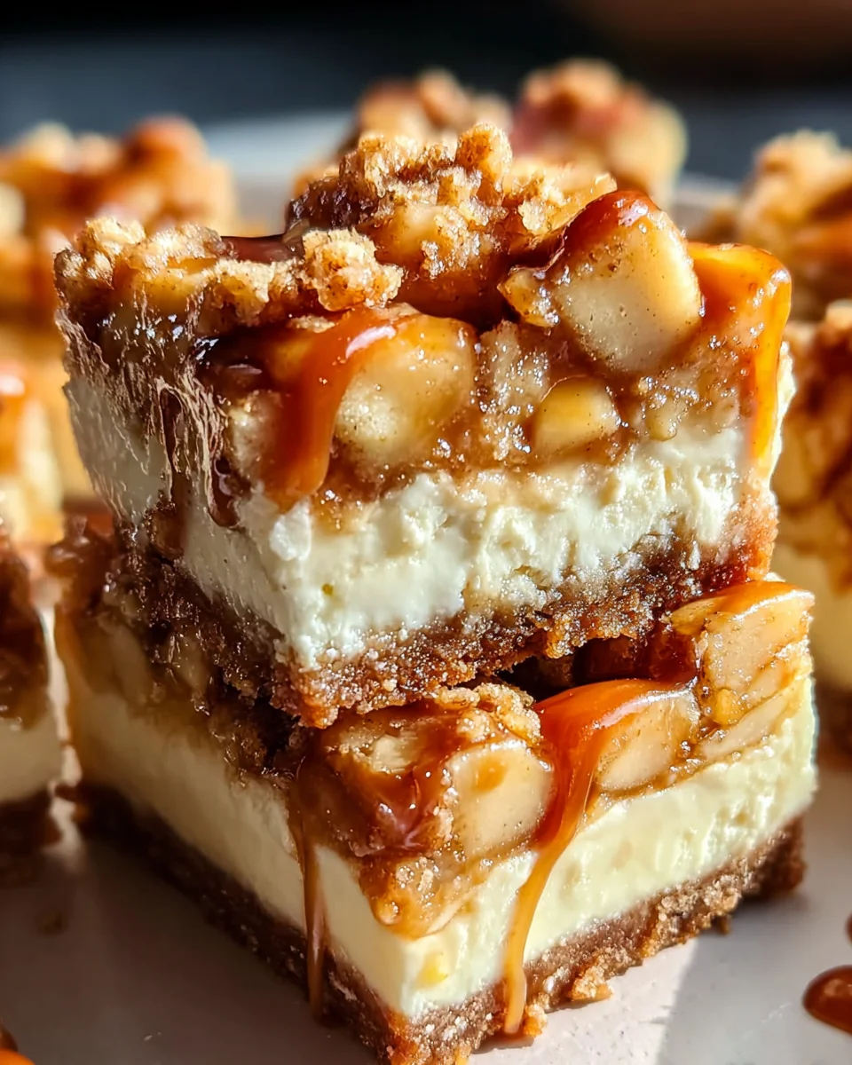 Unwiderstehliche Karamell-Apfel-Cheesecake-Riegel backen