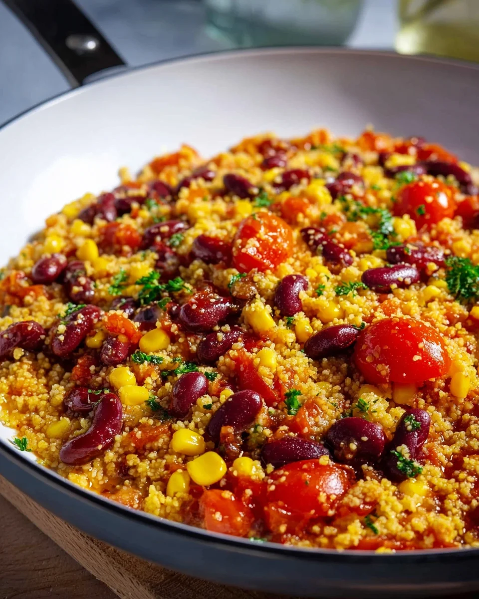Blitz-Couscous mit Kidneybohnen & Tomaten – Einfach Lecker