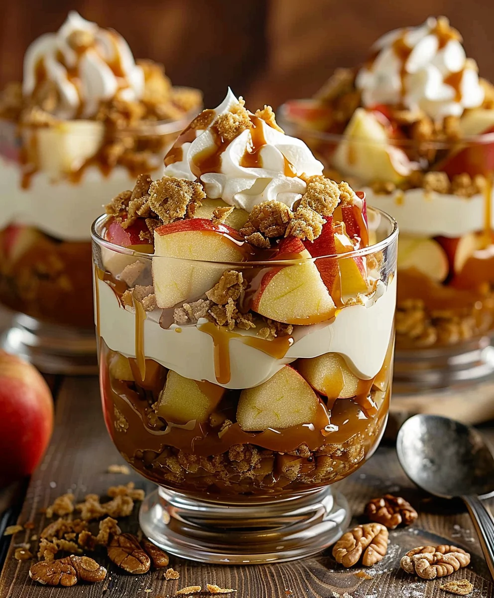 Das beste Bratapfel Karamell Trifle Rezept für besondere Momente