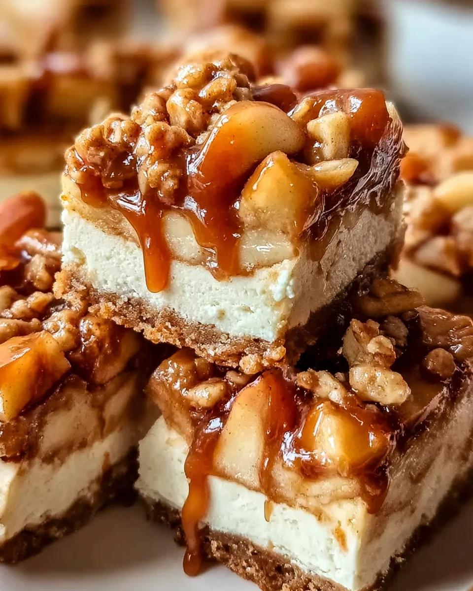 Unwiderstehliche Karamell-Apfel-Cheesecake-Riegel backen