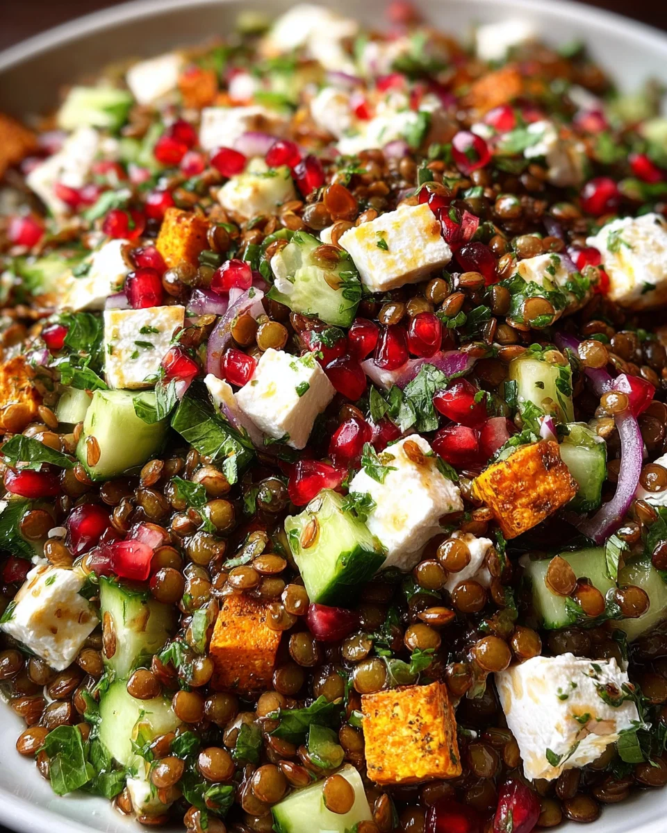 Orientalischer Linsensalat Feta: Frisch, gesund & lecker!