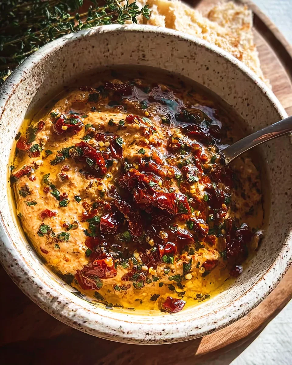 Aromatischer Mediterraner Dip: Tomaten, Knoblauch, Olivenöl