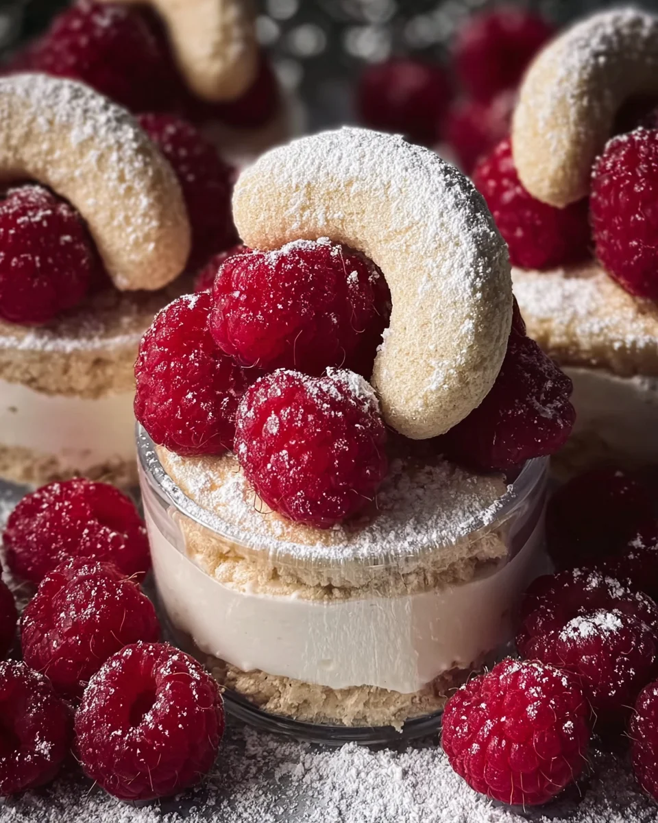 Himbeer-Vanillekipferl Dessert: Süßer Genuss alkoholfrei