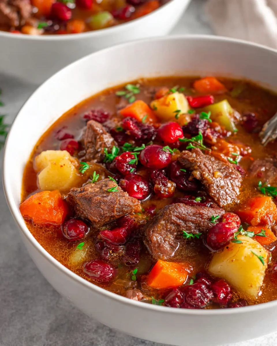 Cranberry-Apfel-Rindergulasch: Herzhaft & fruchtig genießen