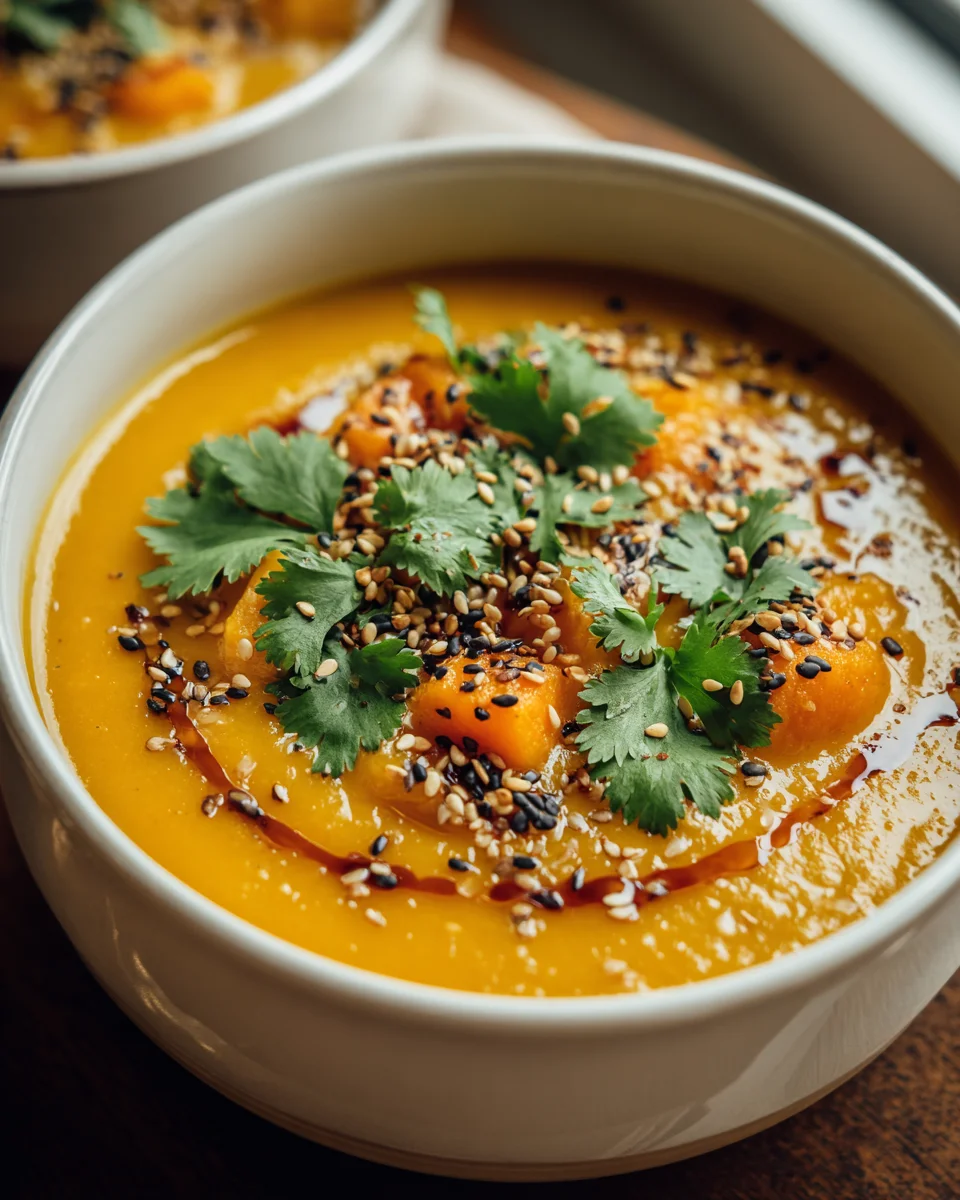 Pikante Karotten-Linsen-Suppe mit Sesam – Schnell & Lecker!