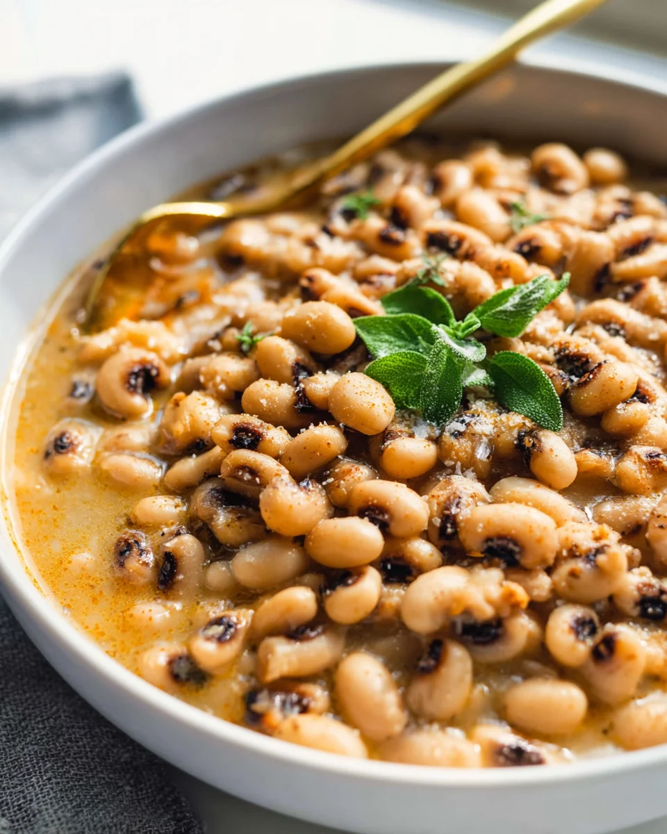 Leckeres Rezept für einfache Black Eyed Peas mit Rindfleisch
