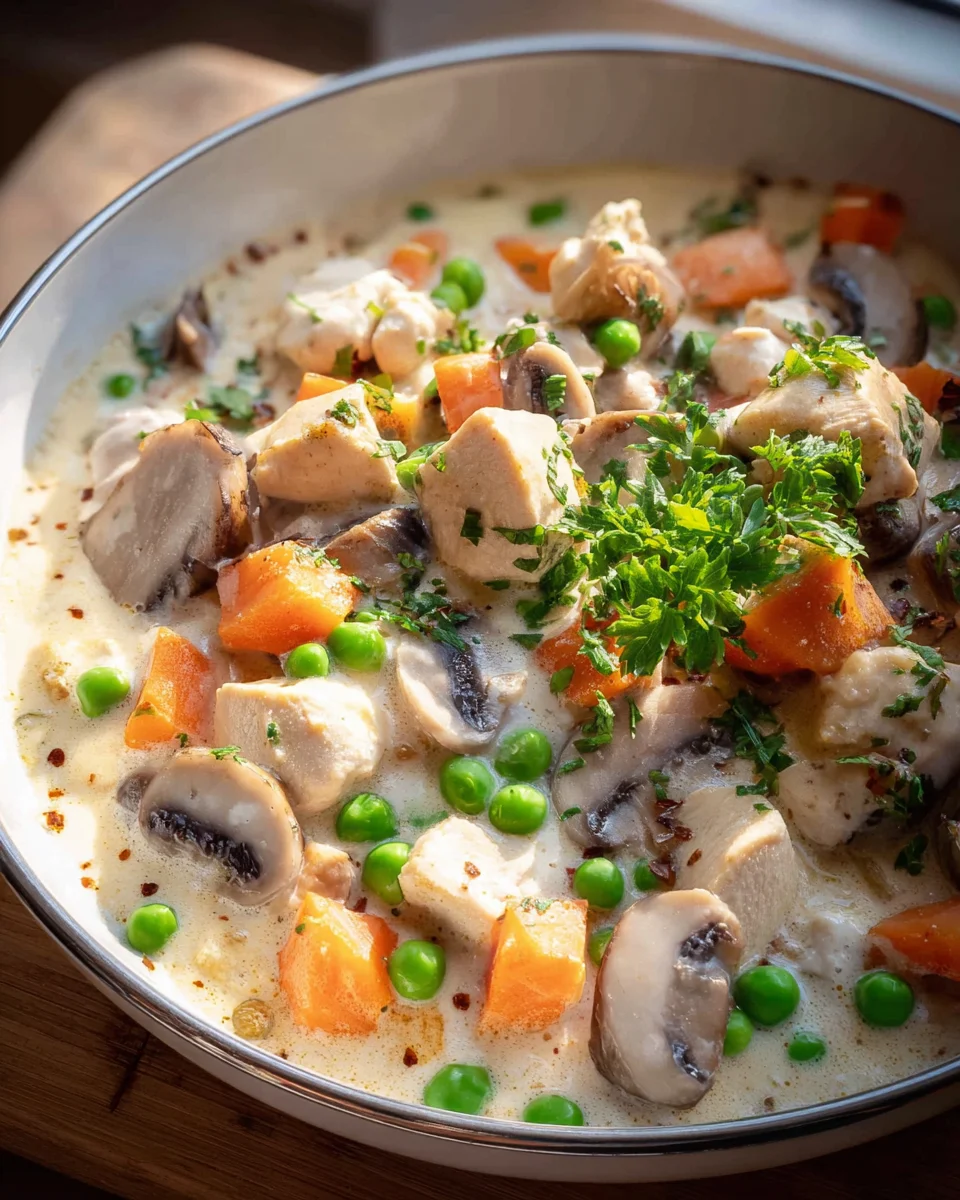 Leckeres Hühnchenfrikassee - Ein klassisches Rezept genießen!