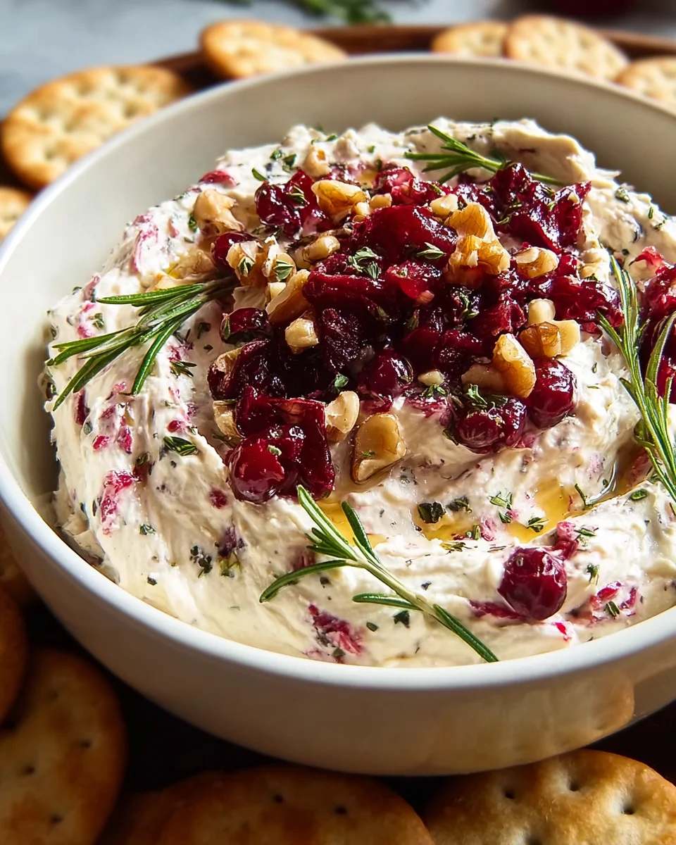 Cranberry Whipped Feta Dip: Festlicher Appetizer Genuss!