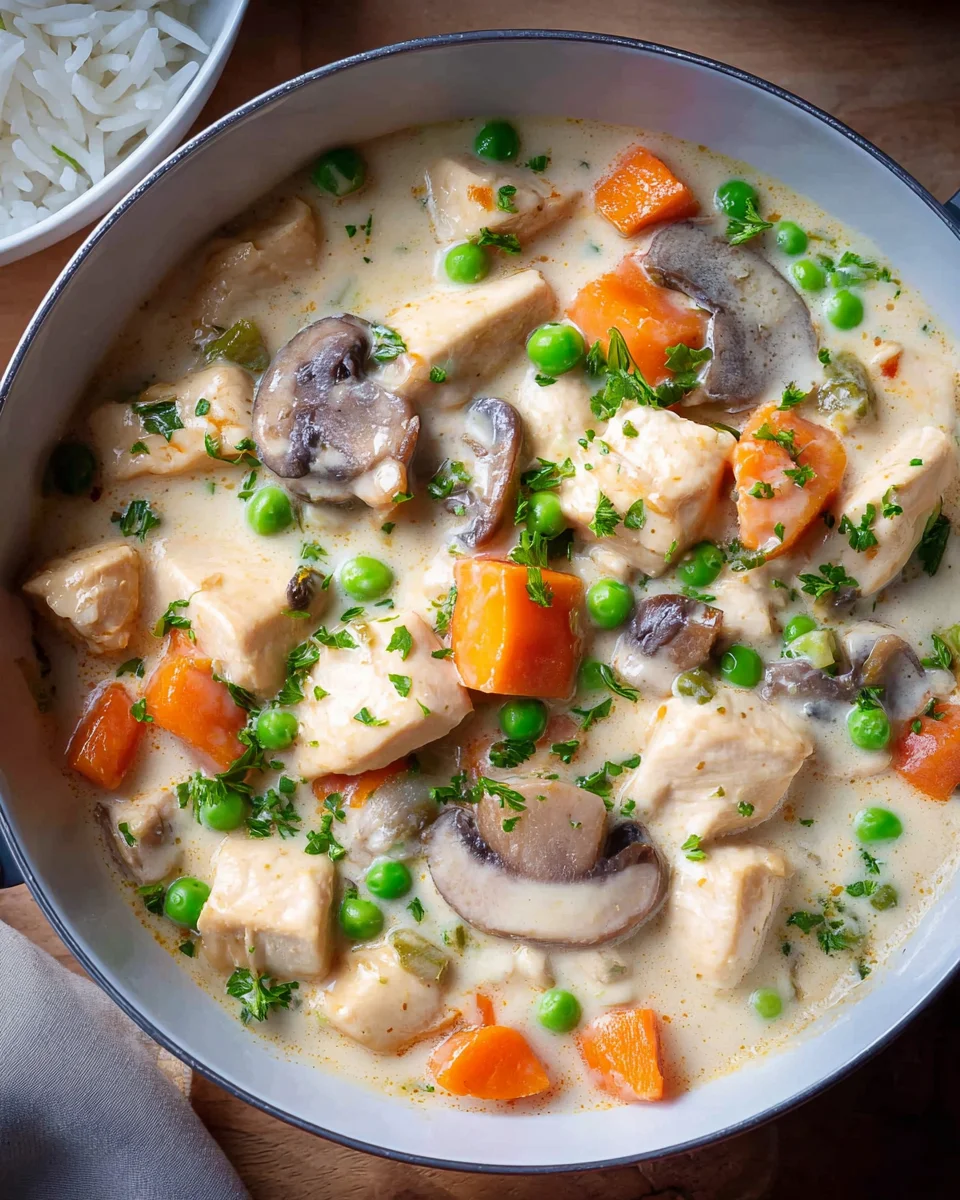 Leckeres Hühnchenfrikassee - Ein klassisches Rezept genießen!