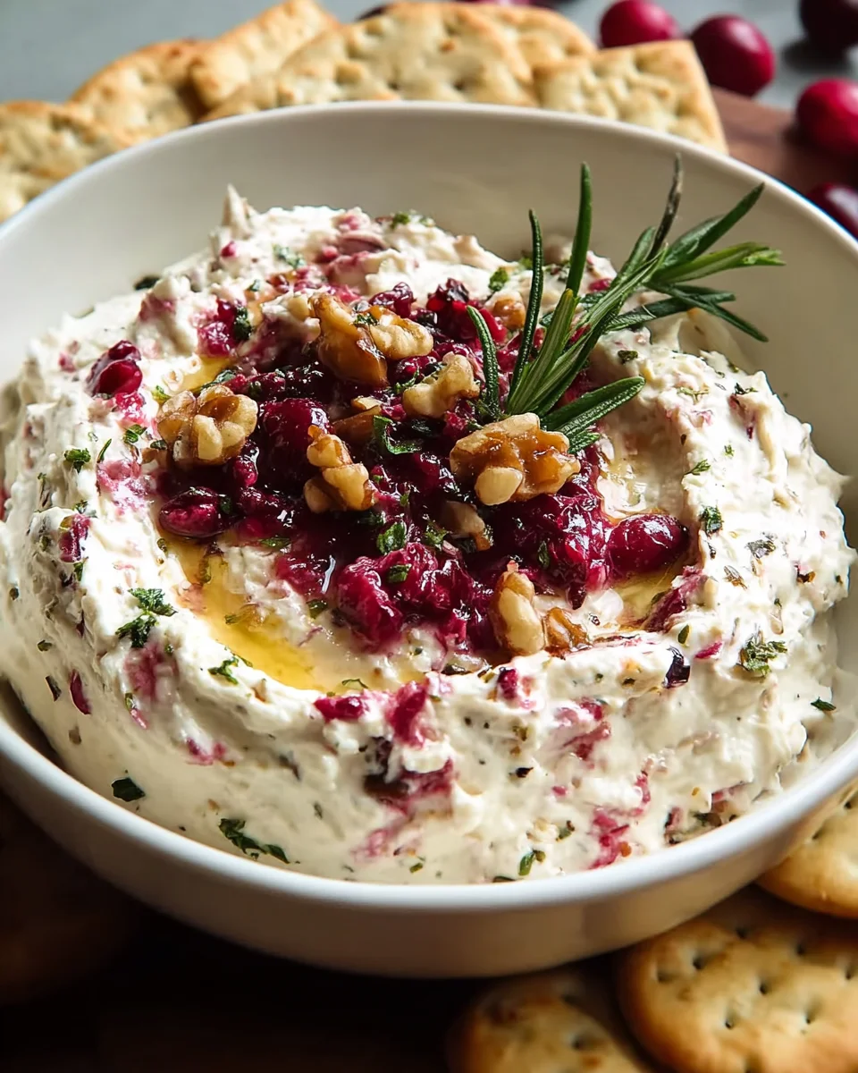 Cranberry Whipped Feta Dip: Festlicher Appetizer Genuss!