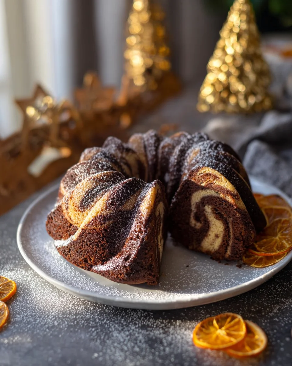 Marmor Lebkuchen Gugelhupf – Dein festlicher Weihnachtskuchen