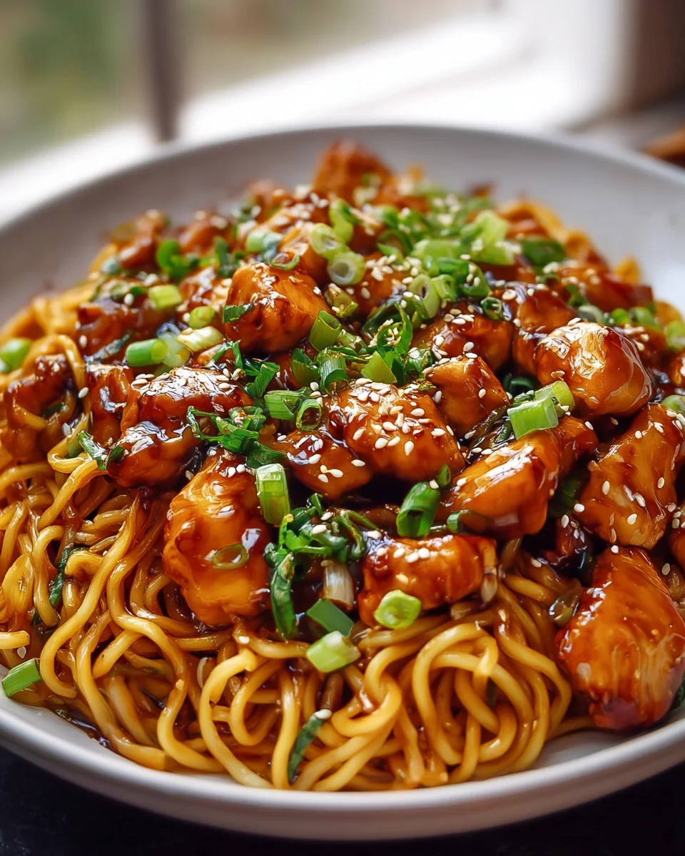 Sticky Garlic Chicken Noodles – Köstliches Rezept für Genießer