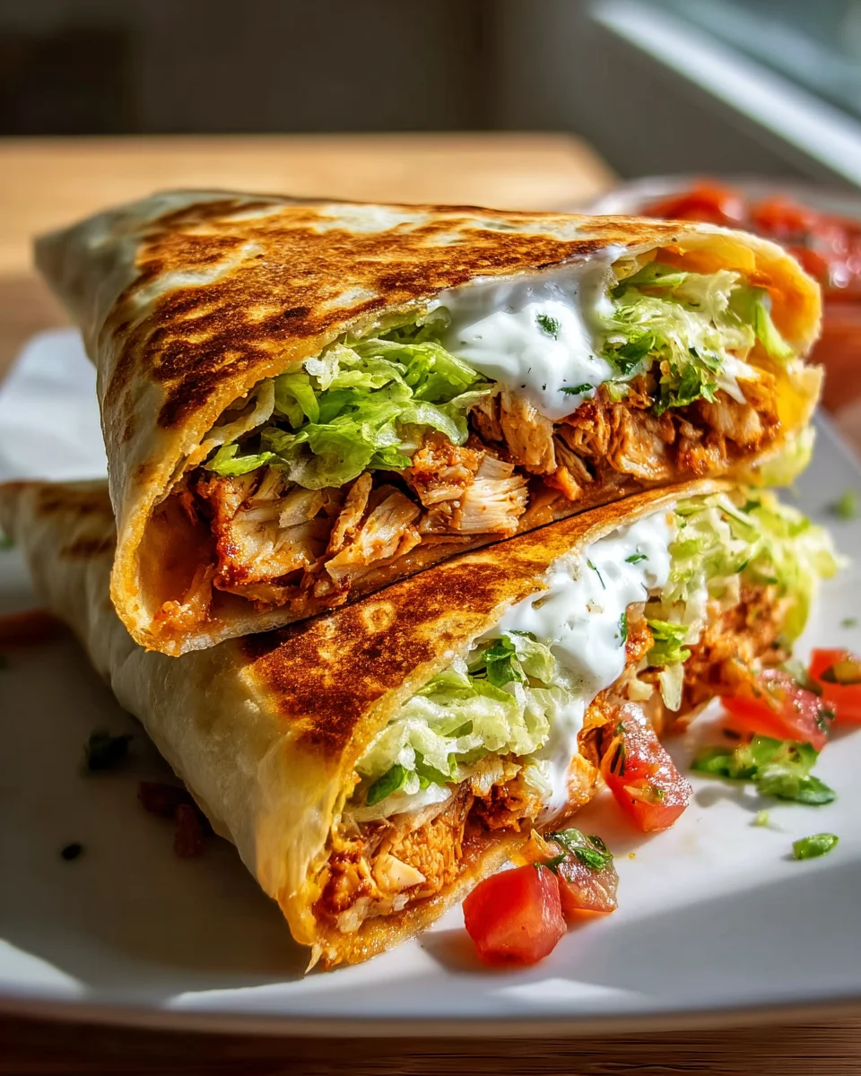 Gesunder Chicken Crunch Wrap – Knusprig & Lecker Genießen!