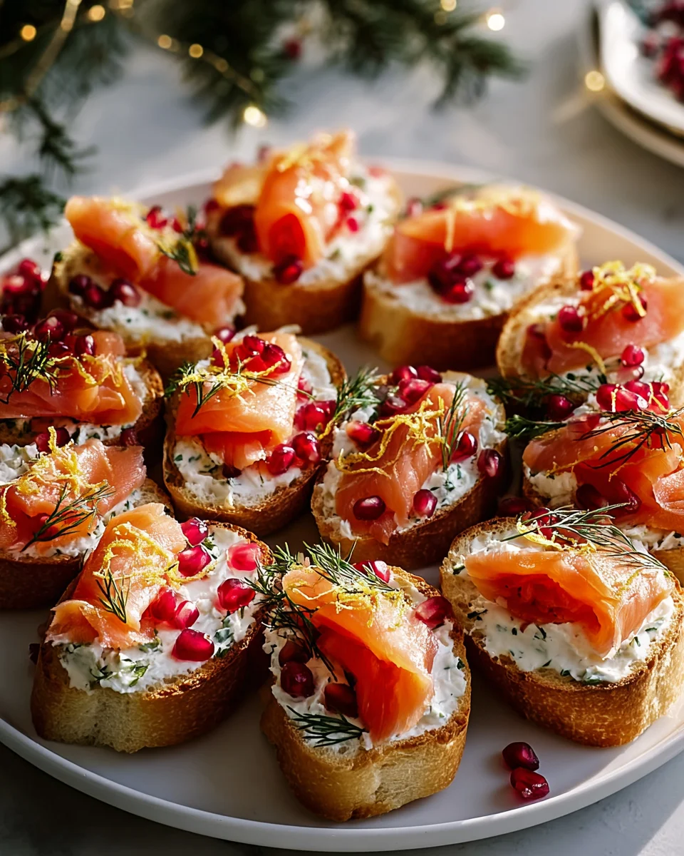 Weihnachts-Rezept: Geräucherte Lachs Bruschetta Kranz