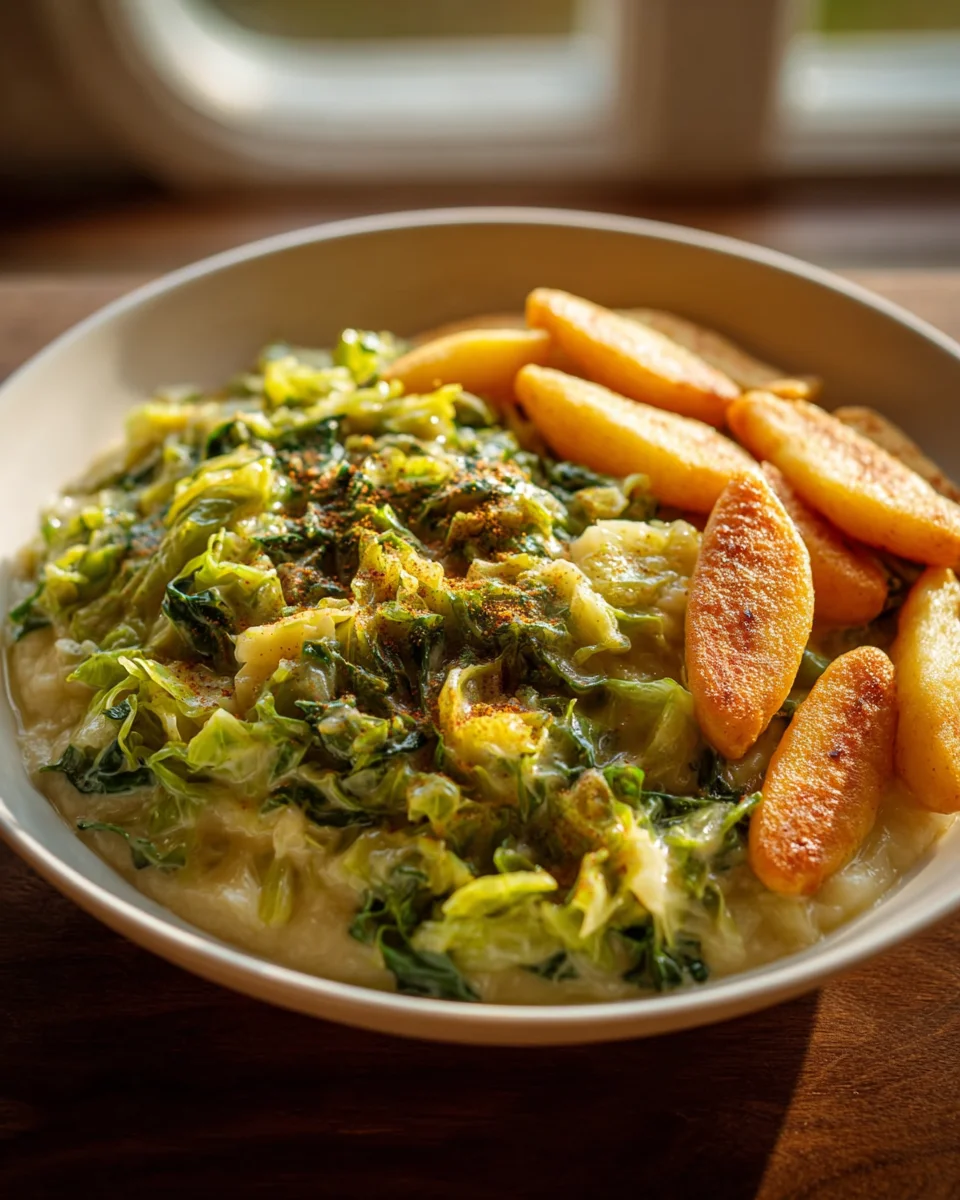 Cremiger Rahmwirsing mit Schupfnudeln – Deftig und vegetarisch!