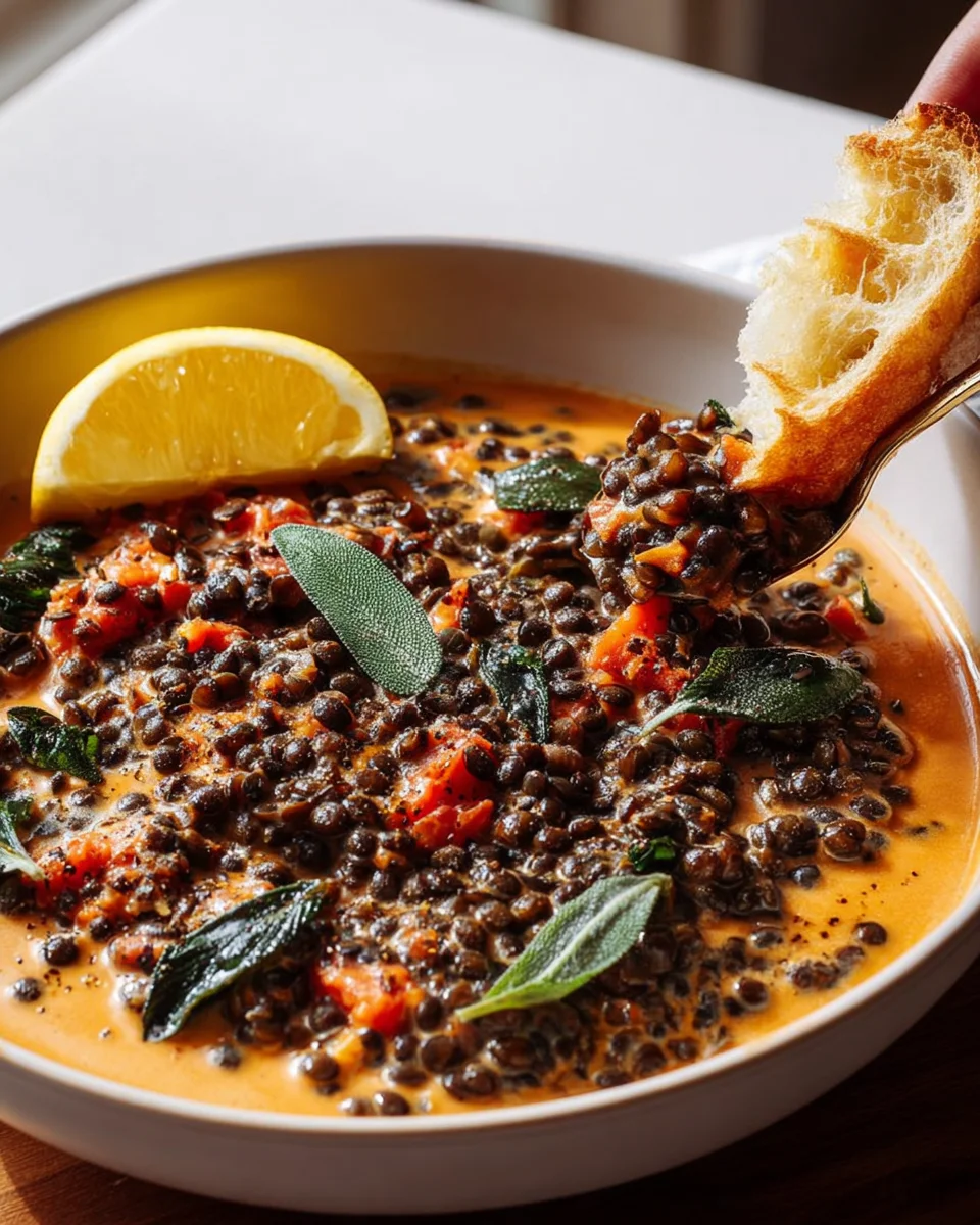 Cremiges Beluga Linsen Ragout: Perfekt bissfeste Linsen genießen!