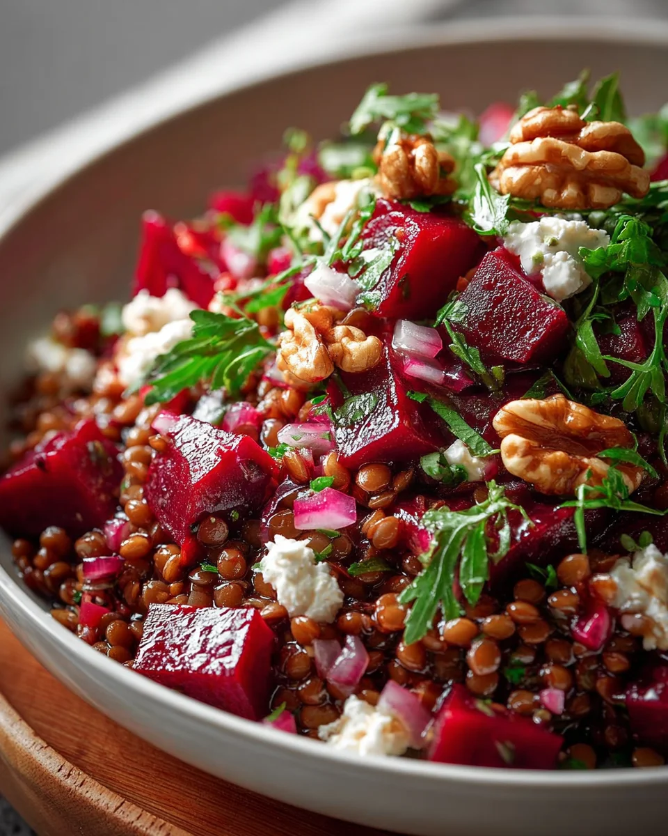 Rote Bete Linsen Salat: Einfaches Rezept für gesunden Genuss