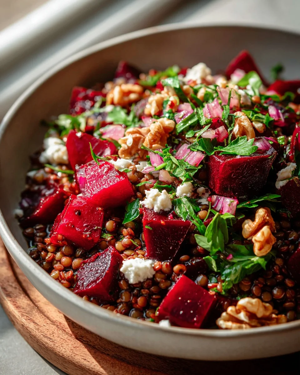 Rote Bete Linsen Salat: Einfaches Rezept für gesunden Genuss