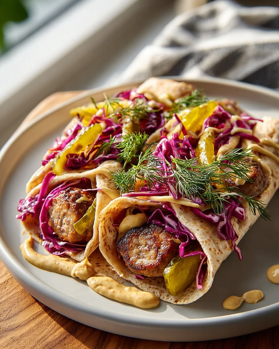 Weihnachtsmarkt Bratwurst Wraps – Schnell & festlich genießen