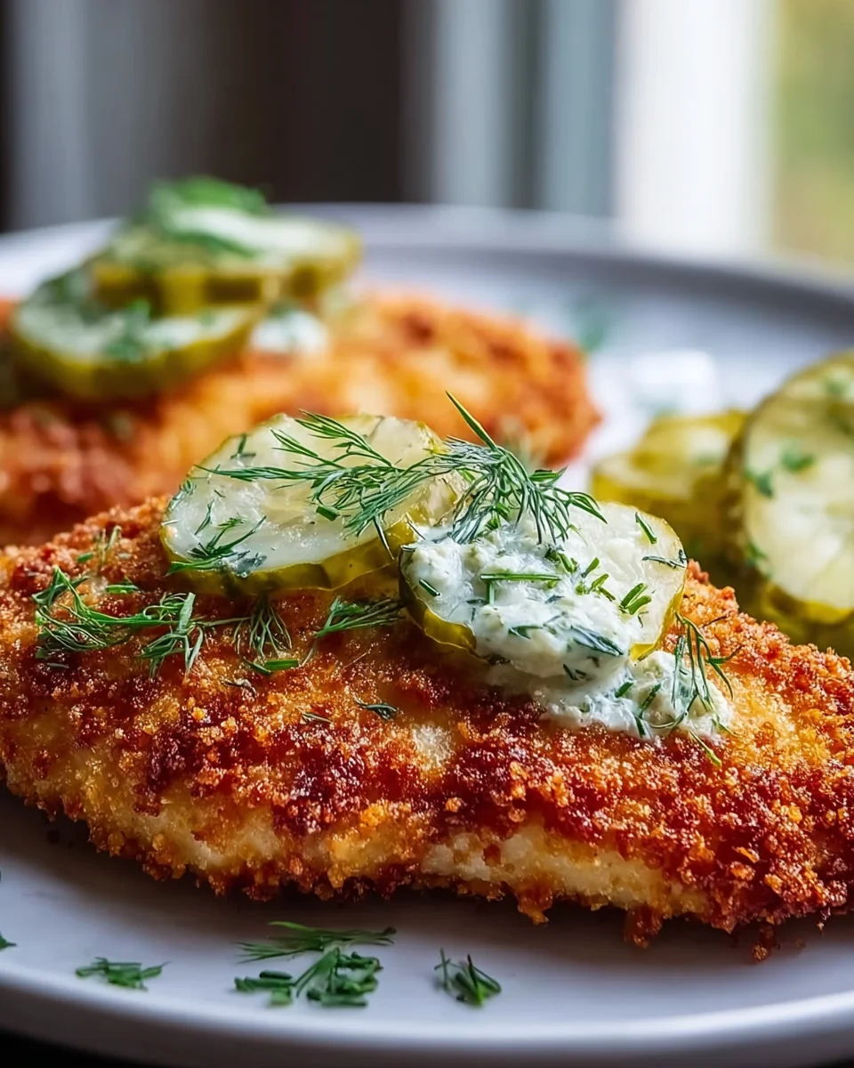 Crispy Dill Pickle Parmesan Chicken – Knusprig und lecker!
