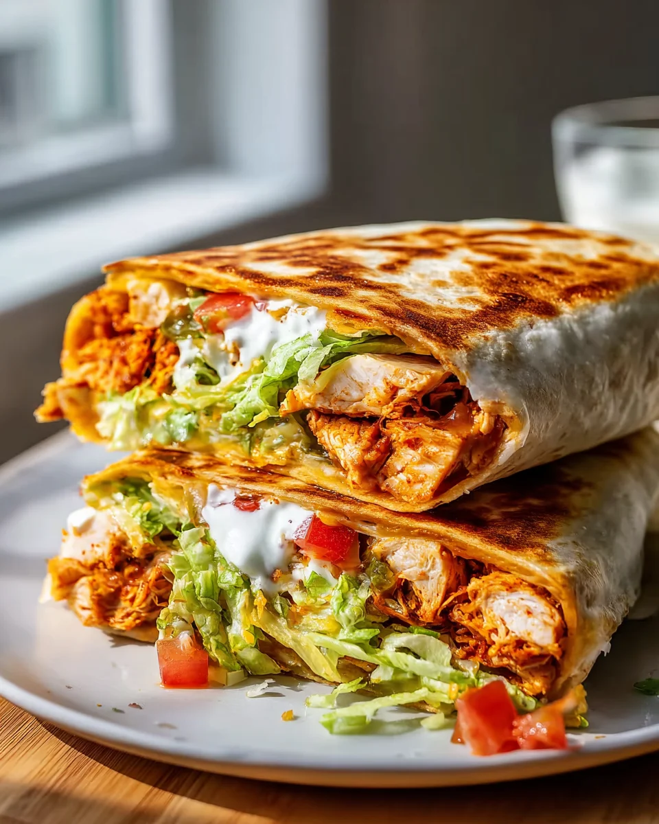 Gesunder Chicken Crunch Wrap – Knusprig & Lecker Genießen!