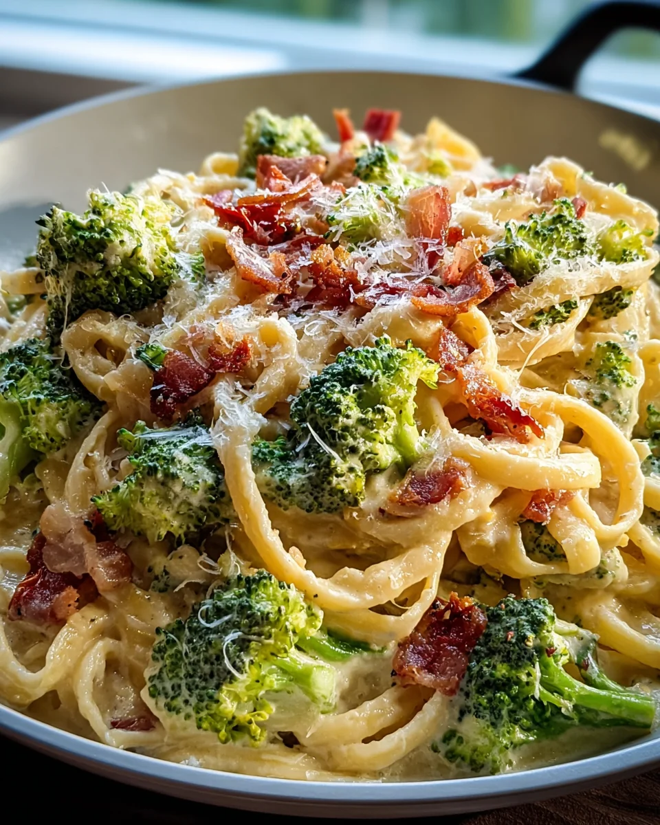 Cremige Pastapfanne mit Brokkoli und Speck – Einfach lecker!