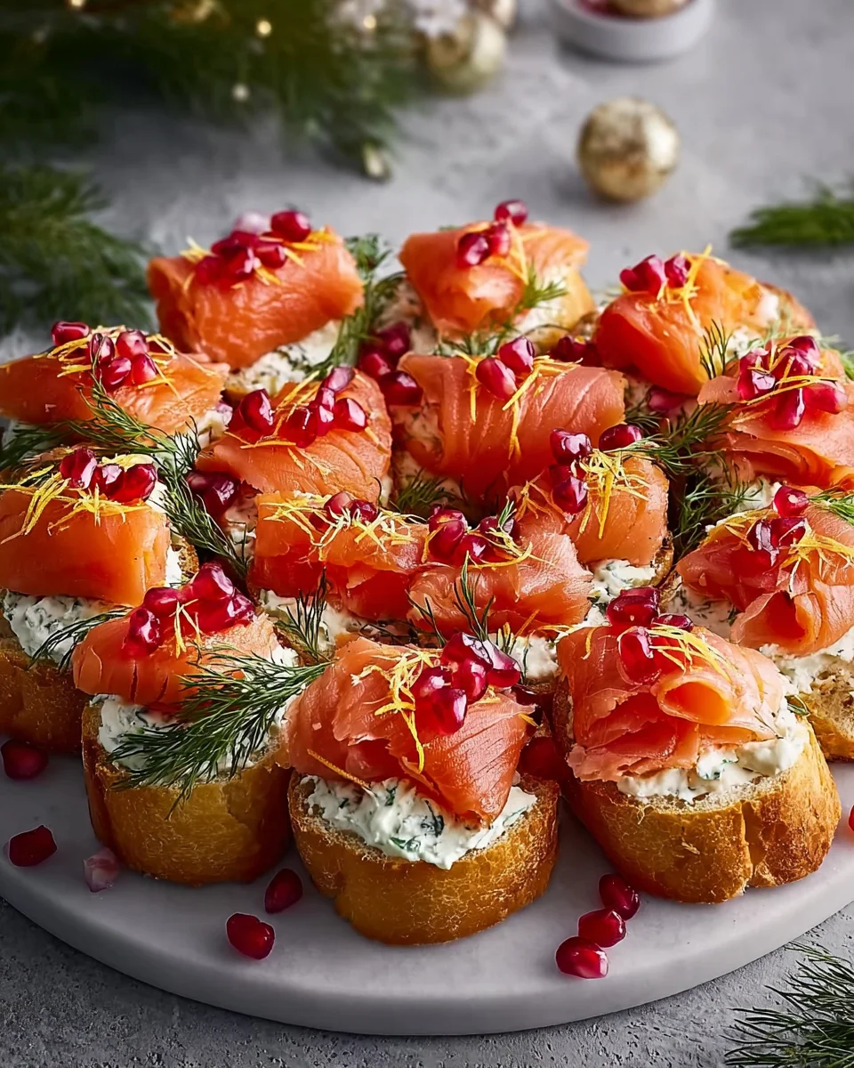 Festliche Lachs-Bruschetta-Kranz: Einfaches Rezept für Weihnachten