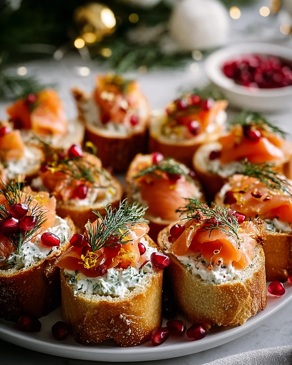 Weihnachts-Rezept: Geräucherte Lachs Bruschetta Kranz