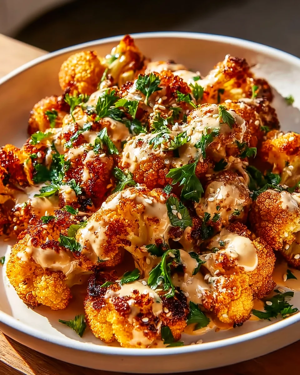 Marokkanischer Blumenkohl: Ultimatives Tahini-Honig-Rezept!