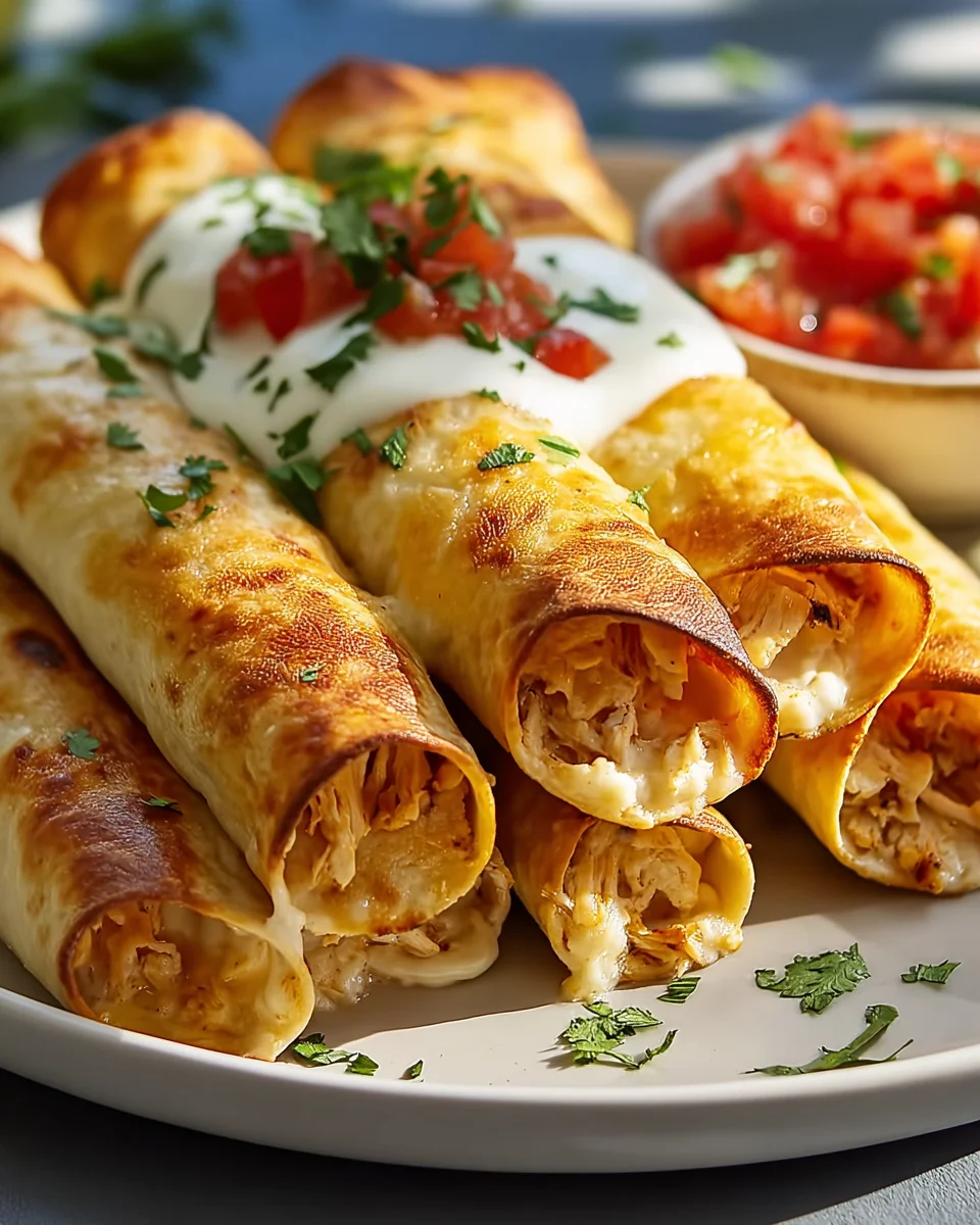 Leckere Baked Cream Cheese Chicken Taquitos Rezeptidee