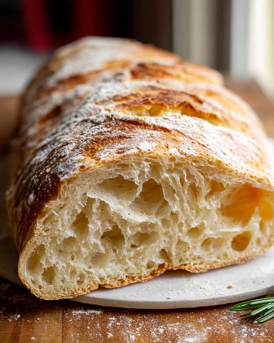Ciabatta Brot Rezept: Knusprig, luftig & einfach selbst backen!