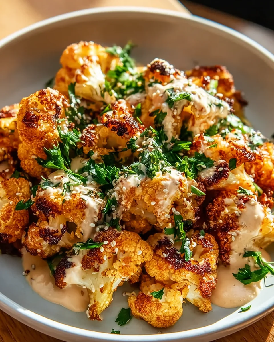 Marokkanischer Blumenkohl: Ultimatives Tahini-Honig-Rezept!