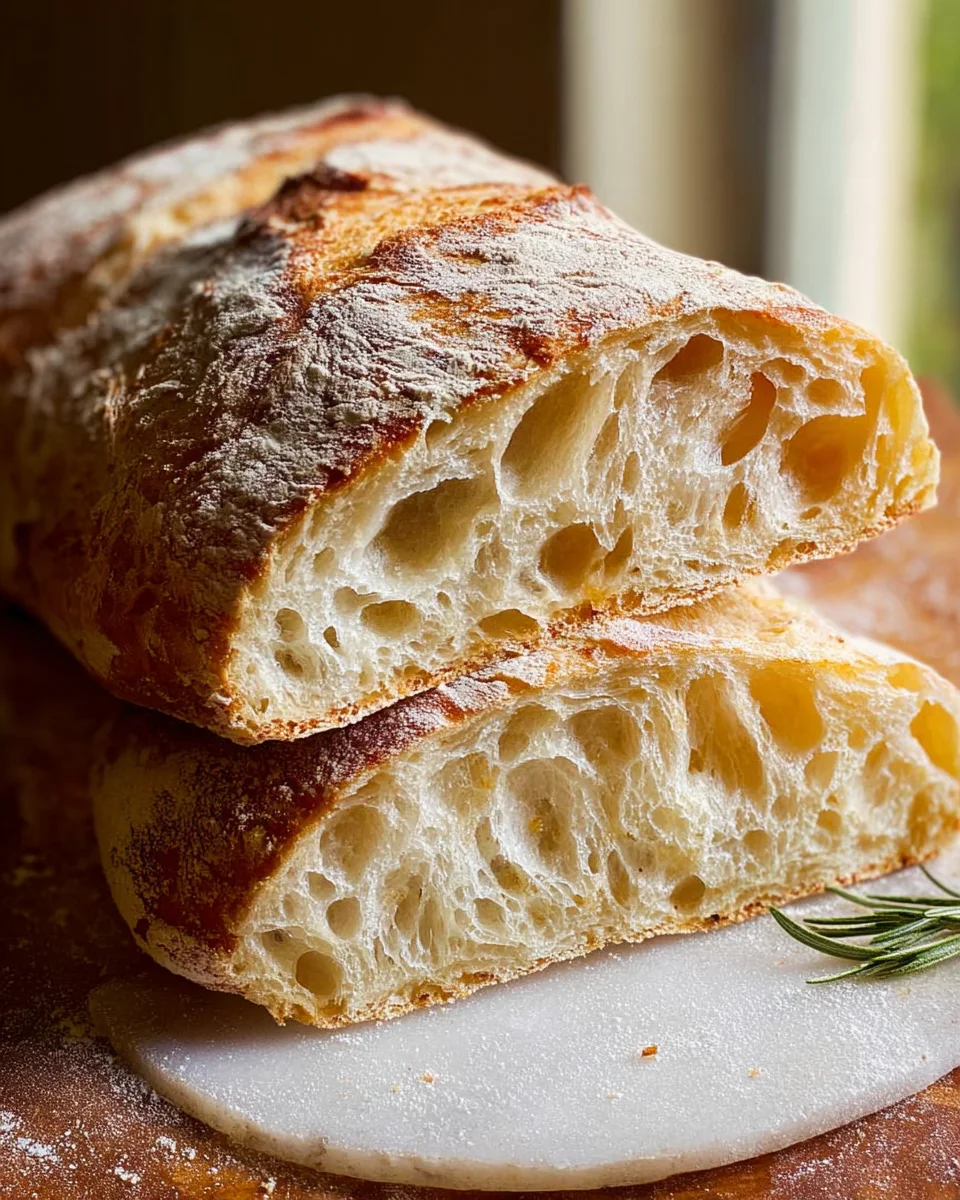 Ciabatta Brot Rezept: Knusprig, luftig & einfach selbst backen!