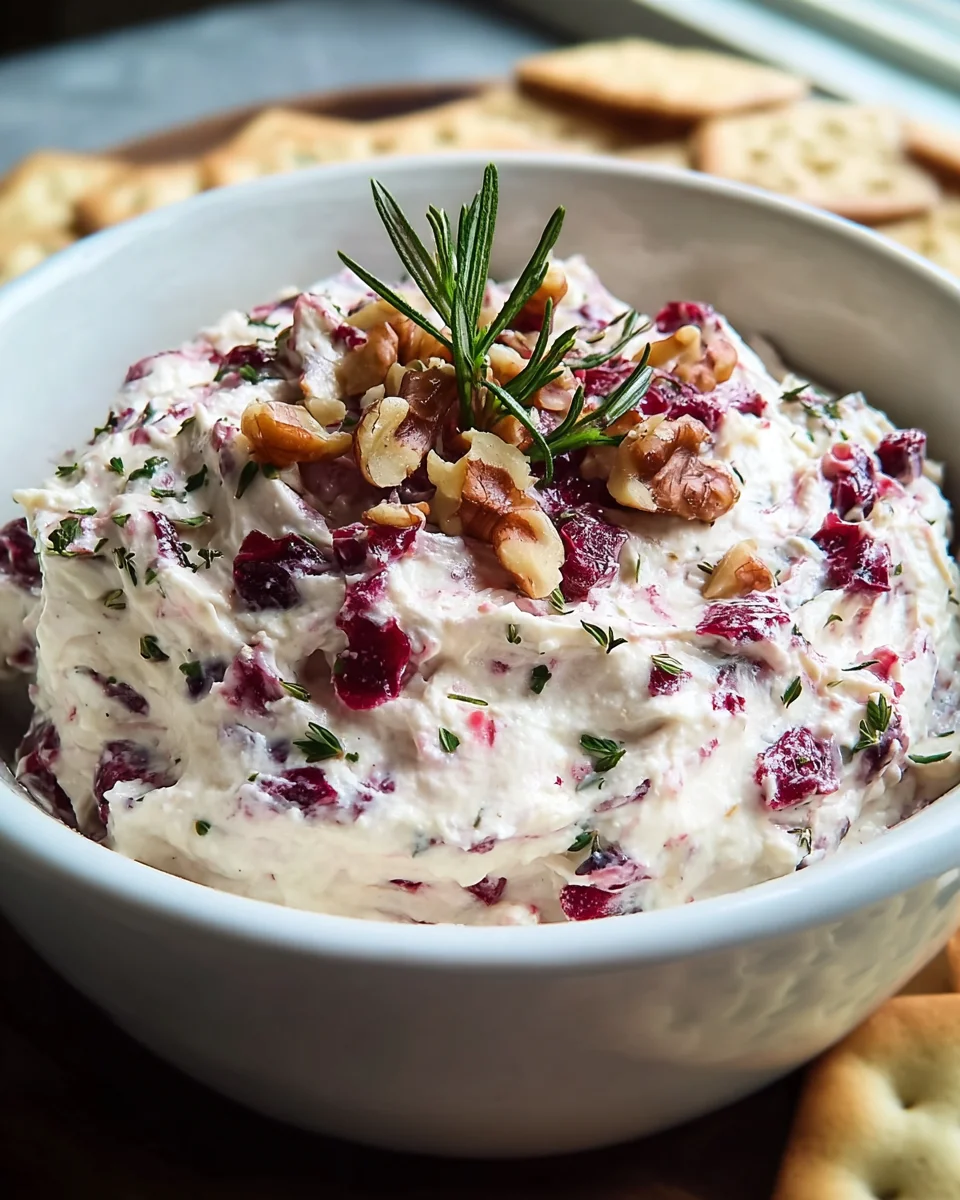 Cranberry Whipped Feta Dip – Festlicher Appetizer Genuss
