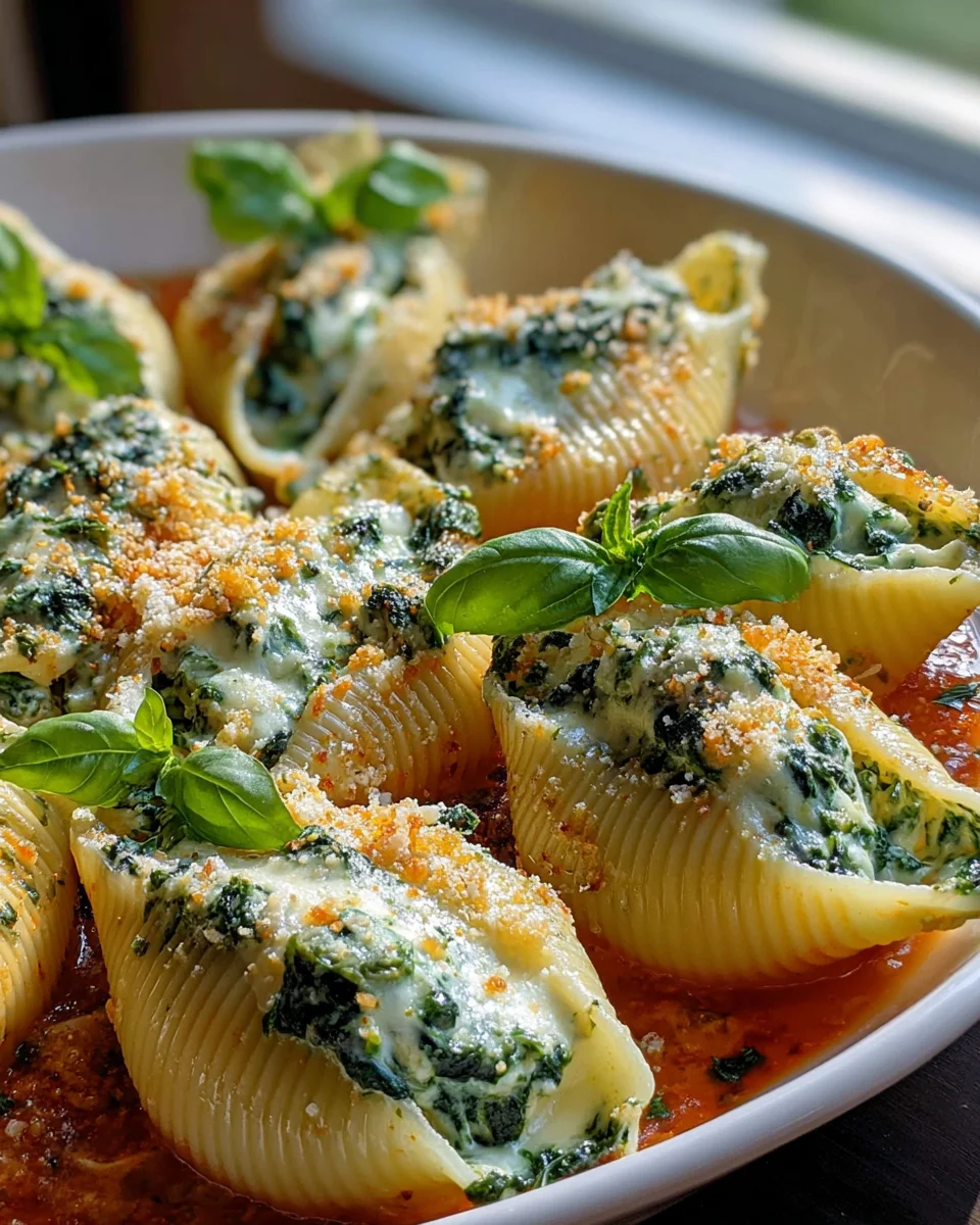 Käse Spinat Ricotta gefüllte Muscheln – Ein Genuss für jeden Anlass