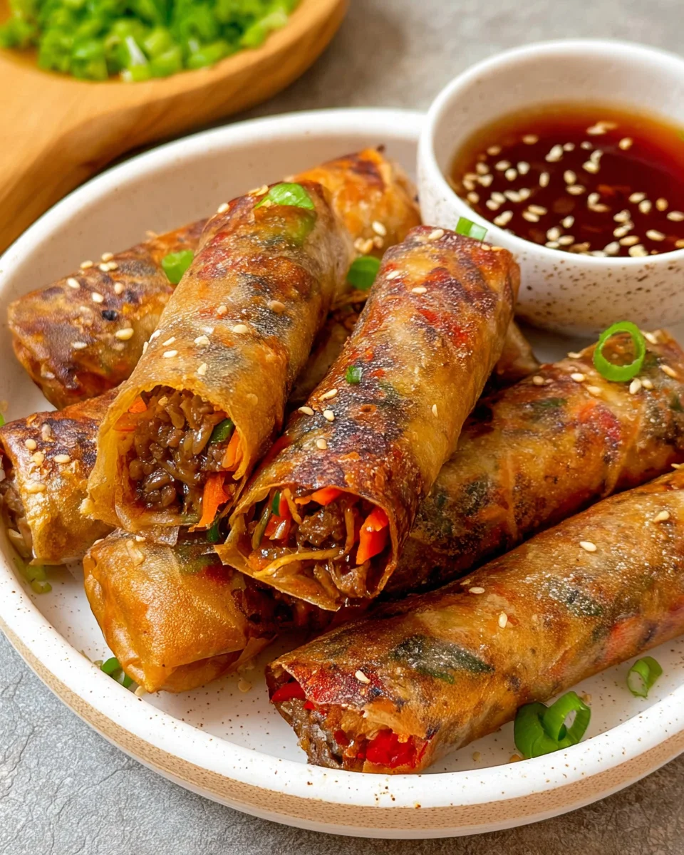 Crispy Frühlingsrollen aus dem Airfryer – Knuspriger Genuss!