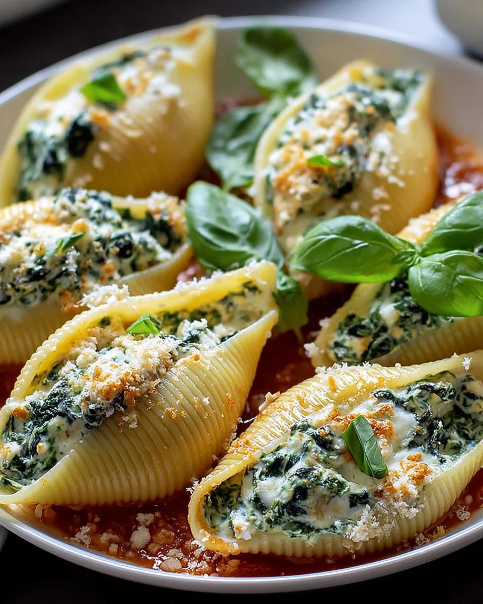 Käse Spinat Ricotta gefüllte Muscheln – Ein Genuss für jeden Anlass