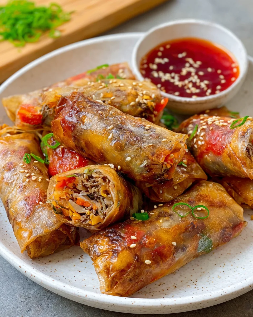 Crispy Frühlingsrollen aus dem Airfryer – Knuspriger Genuss!