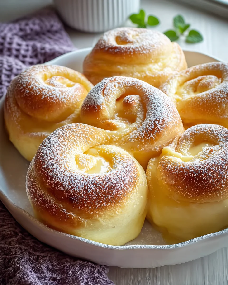 Unglaublich cremige Puddingschnecken – Das ultimative Rezept!