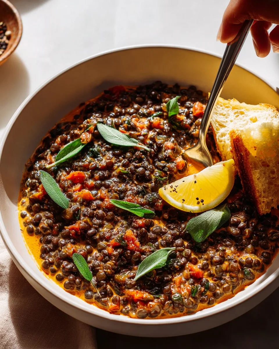 Cremiges Beluga Linsen Ragout: Perfekt bissfeste Linsen genießen!