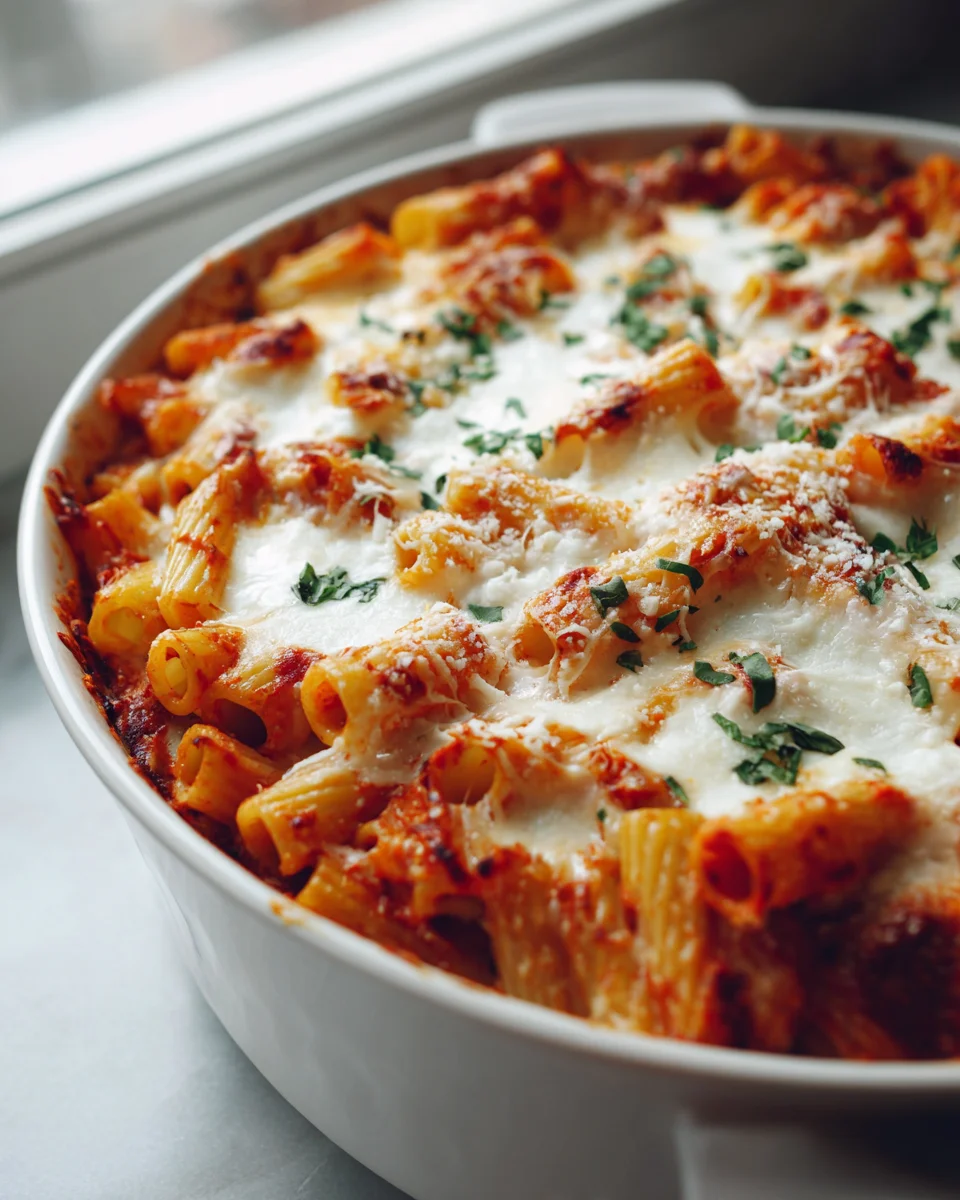 Rigatoni Ofenpfanne: Schnell, einfach & super lecker!