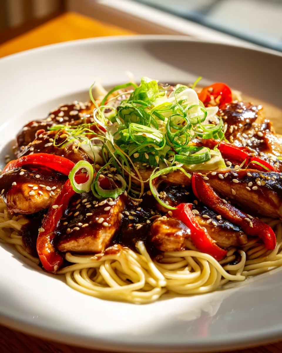 Teriyaki Hähnchen Nudeln: Dein schnelles & köstliches Abendessen!