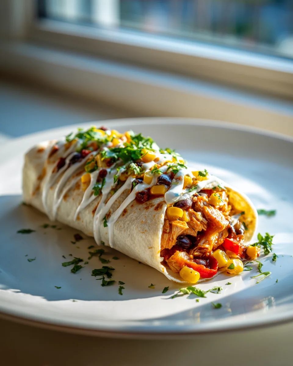 Southwest Chicken Wrap Rezept – Dein schnelles Lieblingsessen.